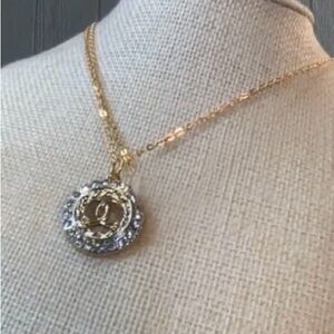 Elegant Gold and Silver Chanel Pendant Necklace